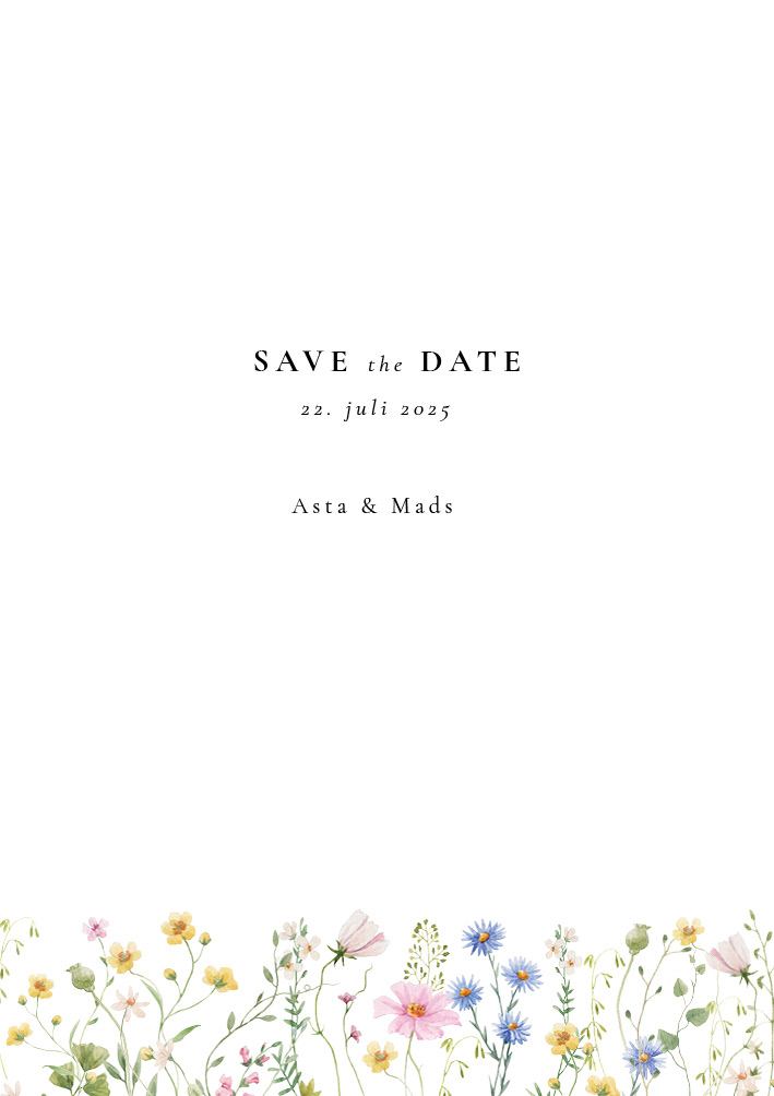 Bryllup - Asta og Mads, Save the Date